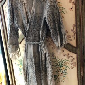 Bohemian Indigo dyes Bath Robe